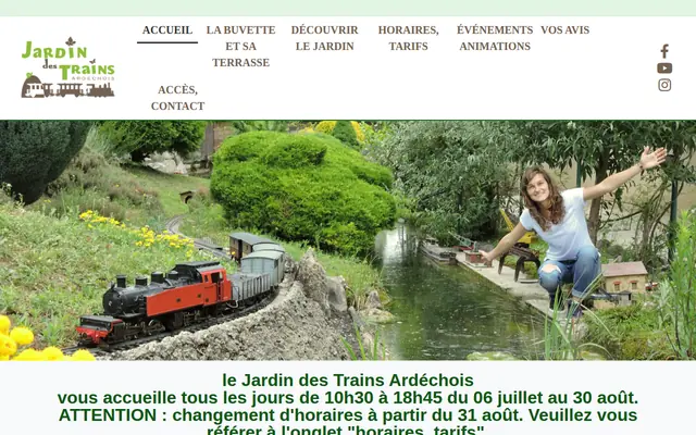 Capture du site Ardèche Mini