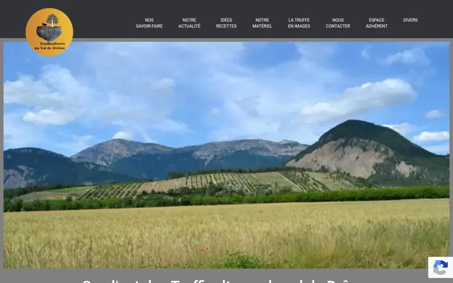 Capture du site Syndicat des Trufficulteurs du Val de Drôme