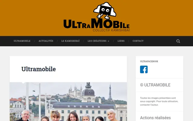 Capture du site Ultramobile Kamishibaï